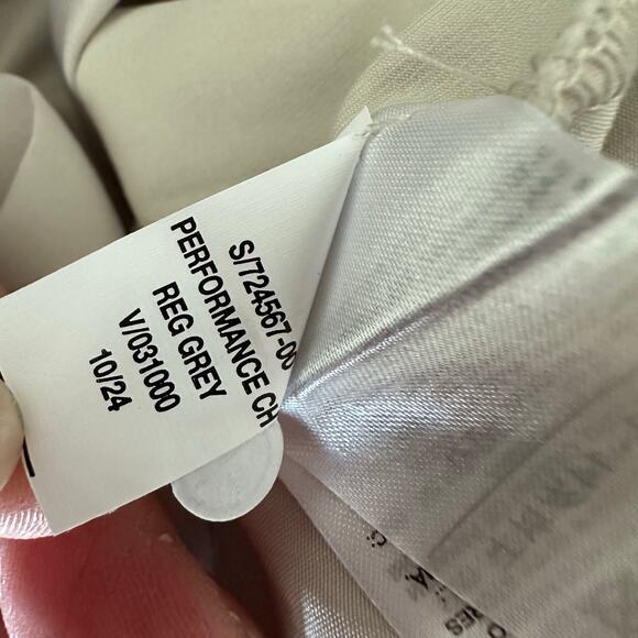 New Gap kids boys performance grey chino pants 18 regular fit casual adj waist - Picture 2 of 11